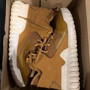 adidas Tan and White Women's Sneakers